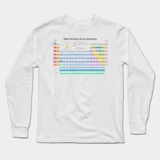 The periodic table in Spanish Long Sleeve T-Shirt